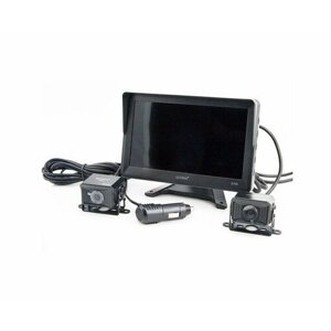 Авто видеорегистратор с 2-мя HD камерами заднего вида для автобусов Эплутус D705 (1080х720) (Q40768AV) и записью на SD карту. Динамики и звук
