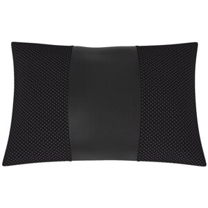 Автомобильная подушка для Geely Emgrand EC7 (Джили Эмгранд ес7). Жаккард+Экокожа. Середина: чёрная экокожа. Боковины: жаккард Готика. 1 шт.