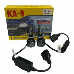 Автомобильные светодиодные лампы LED KA9 цоколь КА9 H27 880, 2 шт