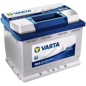 Автомобильный аккумулятор VARTA Blue Dynamic D43 (560 127 054), 242х175х190, полярность прямая
