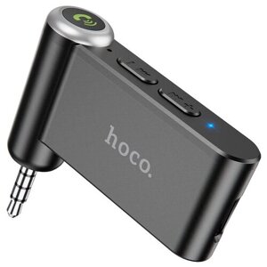 Автомобильный Bluetooth-приемник HOCO E58 Magic, 140 mAh, jack 3,5mm, черный