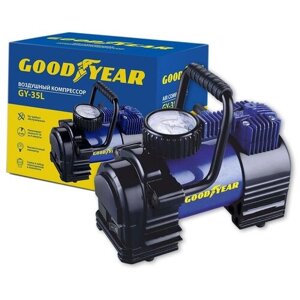 Автомобильный компрессор GOODYEAR GY-35L, 35л/мин, со съемной ручкой, в сумке