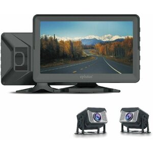 Автомобильный видеорегистратор-монитор для грузовиков Eplutus D705 / 2 камеры / 4 ядра / HD