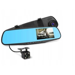 Автомобильный видеорегистратор зеркало с двумя камерами