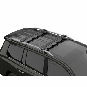 Багажник на крышу LUX кондор черные крыловидные дуги на Ауди А6 Олроуд Кватро С7 2011-2018