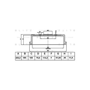BLITZ BT0128 барабан тормозной Daewoo (Дэу) Matiz (Матиз) 98-Chevrolet (Шевроле) spark 98-Комплект 2 штуки)