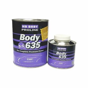 BODY 635 HS 5:1 Proline Premium Primer Грунт-наполнитель на катафорез (белый) 0,8 л. с отвердителем 0,16 л.