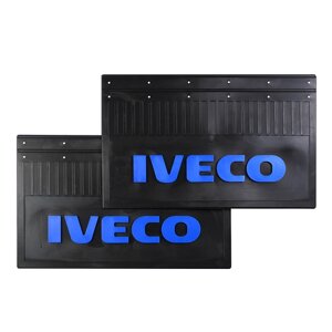 Брызговики задние IVECO 600*370 (LUX) синяя надпись