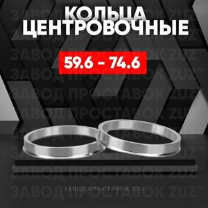 Центровочные кольца для дисков 59.6 - 74.6 (алюминиевые) 4шт. переходные центрирующие проставочные супинаторы на ступицу