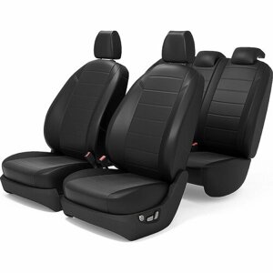 Чехлы на сиденья для Шевроле Спарк (Chevrolet Spark 3 2010-2020) / AutoKot / PSpark31016lineblk