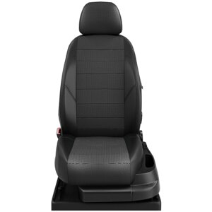 Чехлы на сиденья Nissan Terrano 3 с 2014-2016 джип 5 мест серый-чёрный NI19-1505-KK8