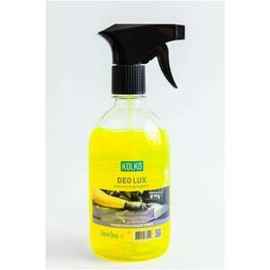 Чистящее средство для влажной уборки салона автомобиля, очиститель дезодорант Kolko Deolux Yellow для пластика, винила, дерева, текстиля 500 мл
