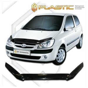 Дефлектор капота для Hyundai Getz 2005-2011 Classic черный