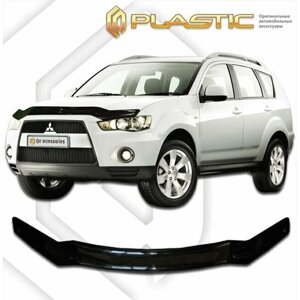 Дефлектор капота для Mitsubishi Outlander XL 2009-2012 Classic черный