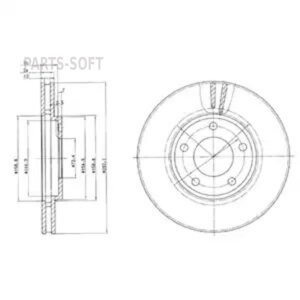 Delphi BG3383 диск тормозной