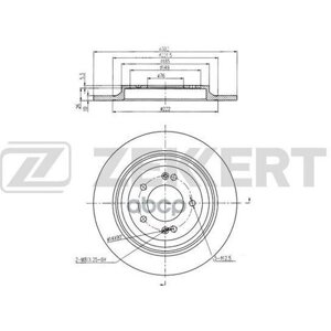 Диск Тормозной Hyundai Tucson Iii 15-Kia Sportage Iv 15- Задний Zekkert Zekkert арт. BS-6269