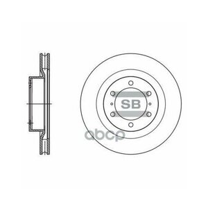 Диск Тормозной Toyota Land Cruiser Prado (J150) 10- Передний Sangsin brake арт. SD4090