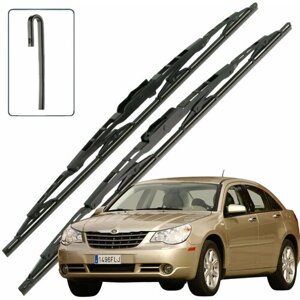 Дворники Chrysler Sebring (3) JS Крайслер Себринг седан 2006 2007 2008 2009 2010 Щетки стеклоочистителя каркасные для автомобиля 600-530 2шт.