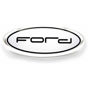 Эмблема Форд белая 114х45 мм