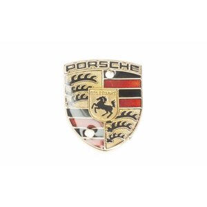 Эмблема на руль для Porsche с отверстиями 45х34 мм 1 шт.