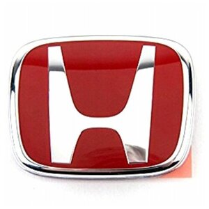 Эмблема на руль на автомобиль хонда / цвет красный хром