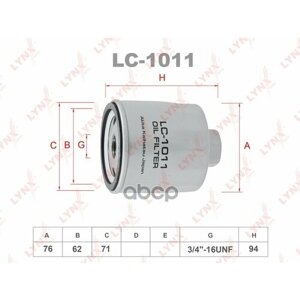 Фильтр Масляный Lynxauto Lc-1011 LYNXauto арт. LC-1011