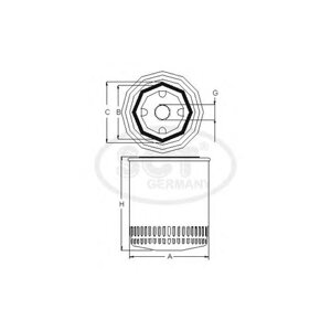 Фильтр масляный toyota LAND cruiser PRADO J120/J150 02-10-LC 200 08-corolla E12 04-07/E15 07- SM 143