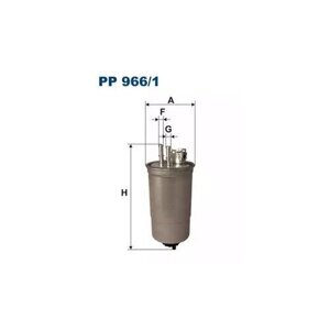 Фильтр топливный, FILTRON, 1 шт, PP966/1