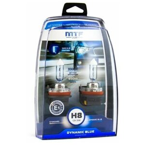 Галогеновые лампы MTF light Dynamic Blue 3300K H8