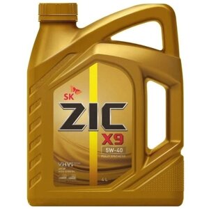 HC-синтетическое моторное масло ZIC X9 5W-40 SP, 4 л, 1 шт.