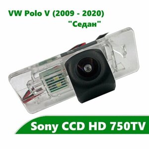 Камера заднего вида CCD HD для Volkswagen Polo V (2009 - 2020) Седан"