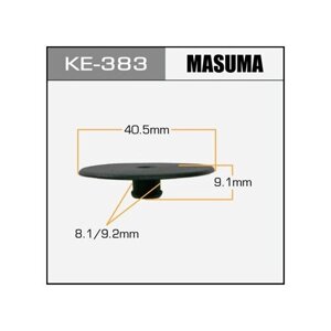 Клипса автомобильная (автокрепеж) MASUMA 383-KE [уп. 50] KE383