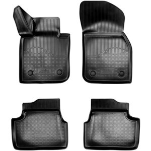 Комплект ковриков в салон NorPlast NPA10-C57-250 для Mini Hatch, Mini Cooper 2014-2020 г., 4 шт. черный