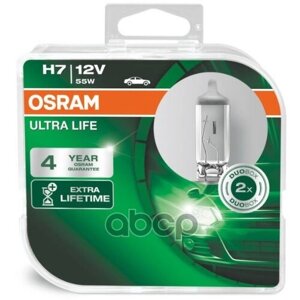 Комплект Ламп H7 12V 55W Px26d Ultra Life 2Шт. Osram арт. 64210ULTHCB