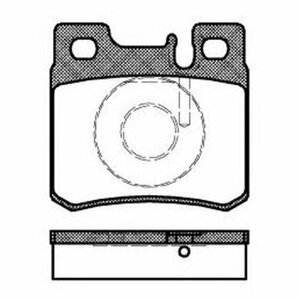 Комплект задних тормозных колодок Remsa 028220 для Mercedes 190 (W201) W201, CABRIOLET A124 A124, C-CLASS S202, W202,