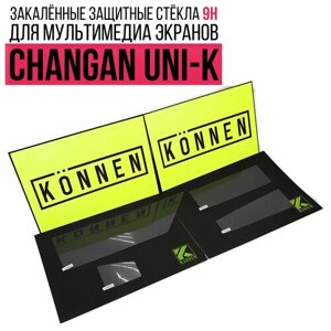 Комплект защитных стёкол Konnen Diamant для мультимедиа экрана и приборной панели Changan UNI-K (4 шт.)