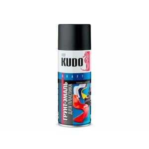 KUDO Краска-спрей для пластика черная (520мл) (KUDO)