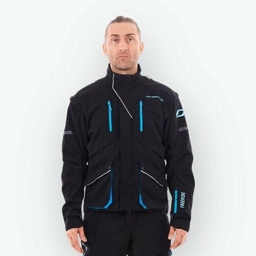 Куртка Эндуро Dragonfly FREERIDE Black Blue 2023 - Черная - Размер XL