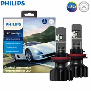 Лампа автомобильная PHILIPS H11 Ultinon Pro9000 HL, светодиодная 5800 К, 2 шт, LUM11362U90CWX2
