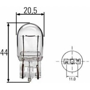 Лампа накаливания фонарь указателя поворота лампа Hella 8GA008892-002 W21W