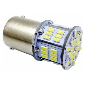 Лампа светодиодная 12V T15 54 диода SMD белая (3014) (BAY15D) (12-24V) 2-контакт. 2 шт