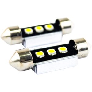 Лампы светодиодные цоколь C5W 36 мм (SV8.5) с радиатором Sal-Man для подсветки салона/бардачка/багажника/номера