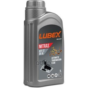 LUBEX L02008761201 масло трансмиссионное синтетическое д/акпп mitras ATF ST DX III (1л)