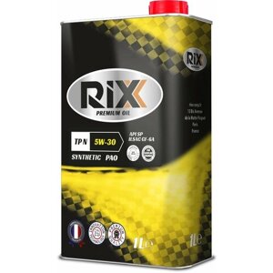 Масло моторное RIXX TP N 5W-30 SP GF-6A синтетическое 1 л (PAO) RIXX RX0006TPN | цена за 1 шт