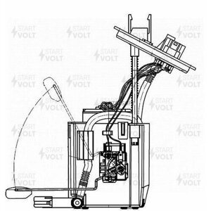 Модуль топливного насоса для а/м Hyundai/KIA i40 (11-2.0i/Optima (09-2.0i/2.4i (SFM 0816) STARTVOLT SFM0816 | цена за 1 шт