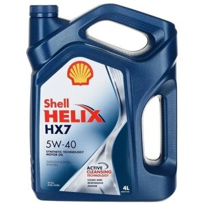 Моторное масло Shell Helix HX7 5W-40 4л