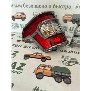 Накладки декоративные на задние фонари УАЗ Патриот с 2014 года.(рест)