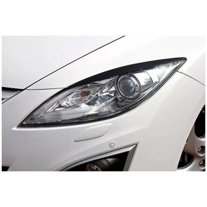 Накладки на передние фары (реснички) Mazda 6 2007-2010, 6 2010-2012