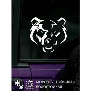 Наклейка на авто / стекло / капот медведь BEAR 20Х18 см