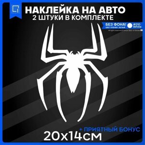 Наклейки на авто на стекло SPIDER-MAN 20x14 2шт